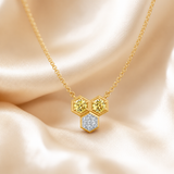 Gem Pop Golden Trio Hexagon Spark Pendant