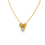 Gem Pop Golden Trio Hexagon Spark Pendant