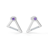 Gem Pop Radiant Triangle Spark Studs