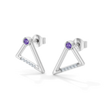Gem Pop Radiant Triangle Spark Studs