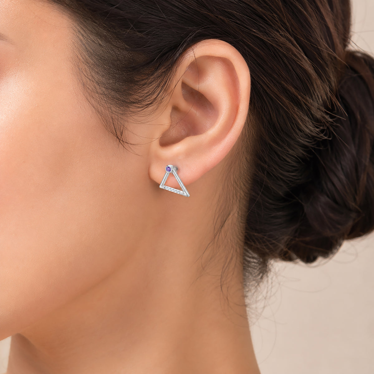 Gem Pop Radiant Triangle Spark Studs