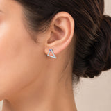 Gem Pop Radiant Triangle Spark Studs