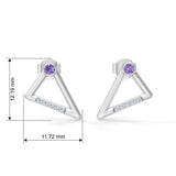 Gem Pop Radiant Triangle Spark Studs