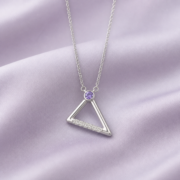 Gem Pop Geometric Apex Glow Pendant