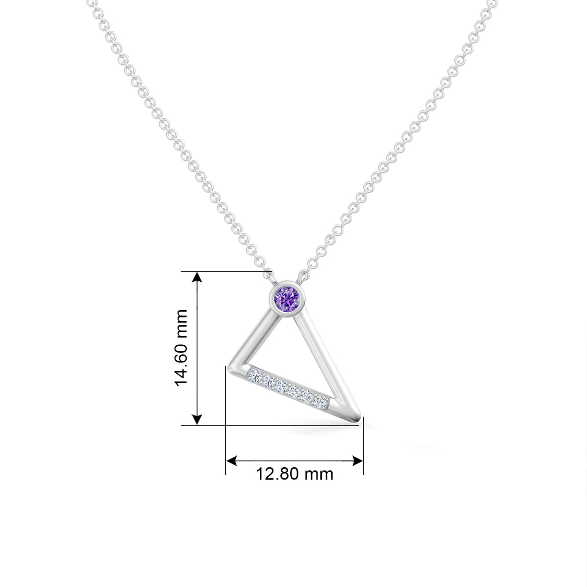 Gem Pop Geometric Apex Glow Pendant