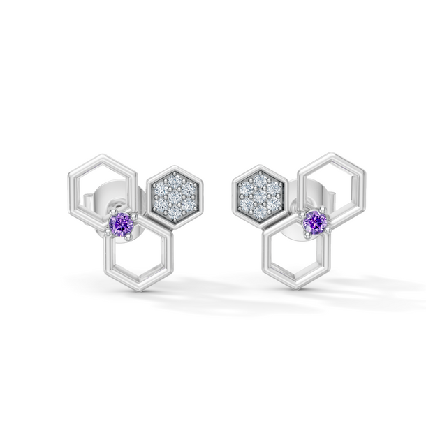 Gem Pop Hexa Harmony Trio Spark Studs