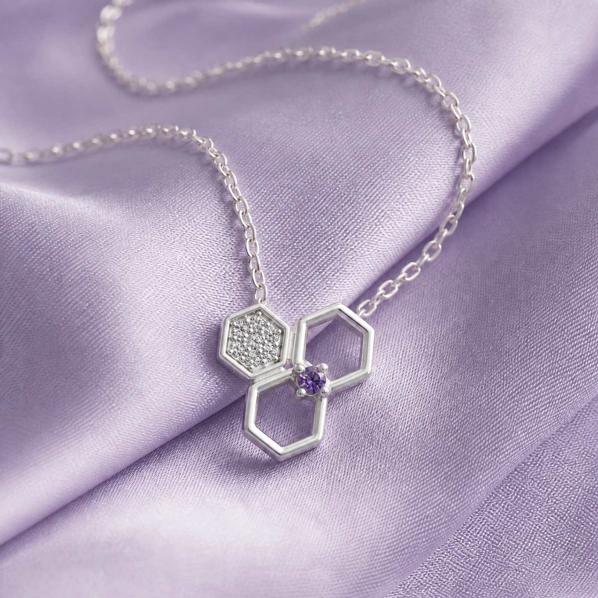 Gem Pop Hexa Harmony Trio Pendant