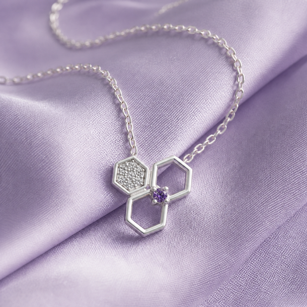 Gem Pop Hexa Harmony Trio Pendant