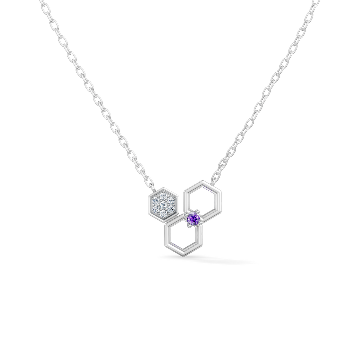 Gem Pop Hexa Harmony Trio Pendant