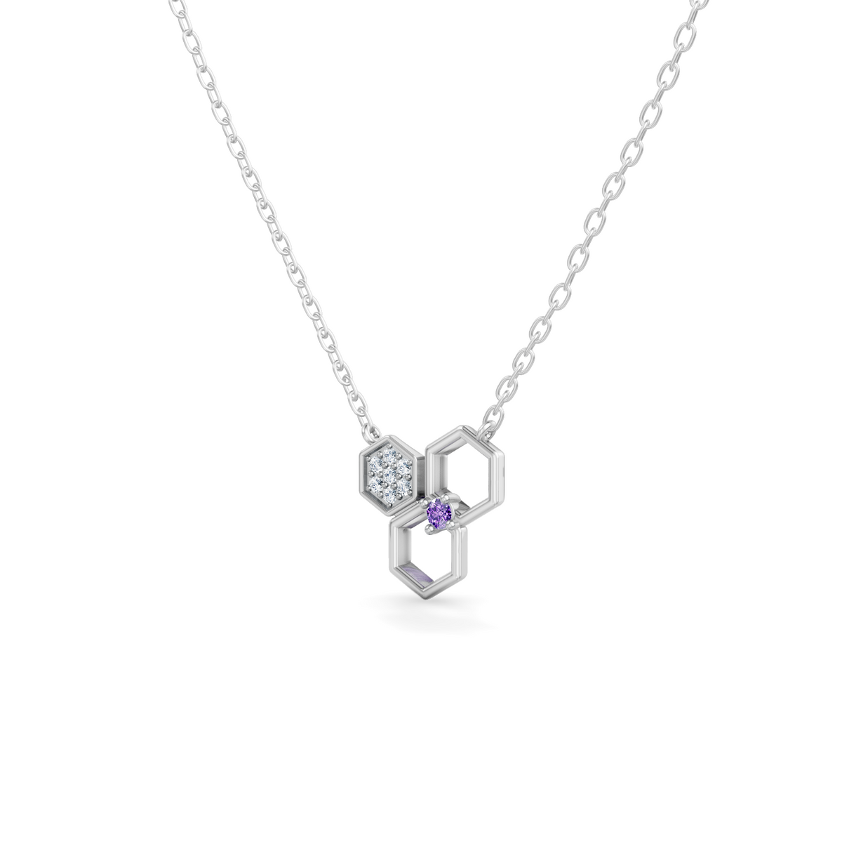 Gem Pop Hexa Harmony Trio Pendant