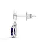 Gem Pop Midnight Starburst Oval Drop Earrings