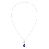 Gem Pop Midnight Starburst Oval Pendant