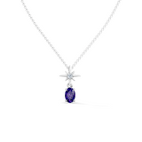 Gem Pop Midnight Starburst Oval Pendant