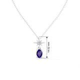 Gem Pop Midnight Starburst Oval Pendant