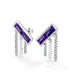 Gem Pop Twilight Linear Cascade Drop Earrings