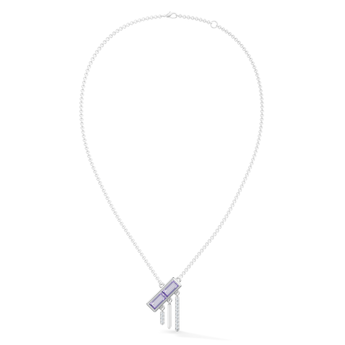 Gem Pop Twilight Linear Cascade Pendant