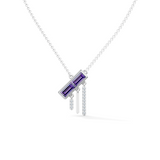 Gem Pop Twilight Linear Cascade Pendant