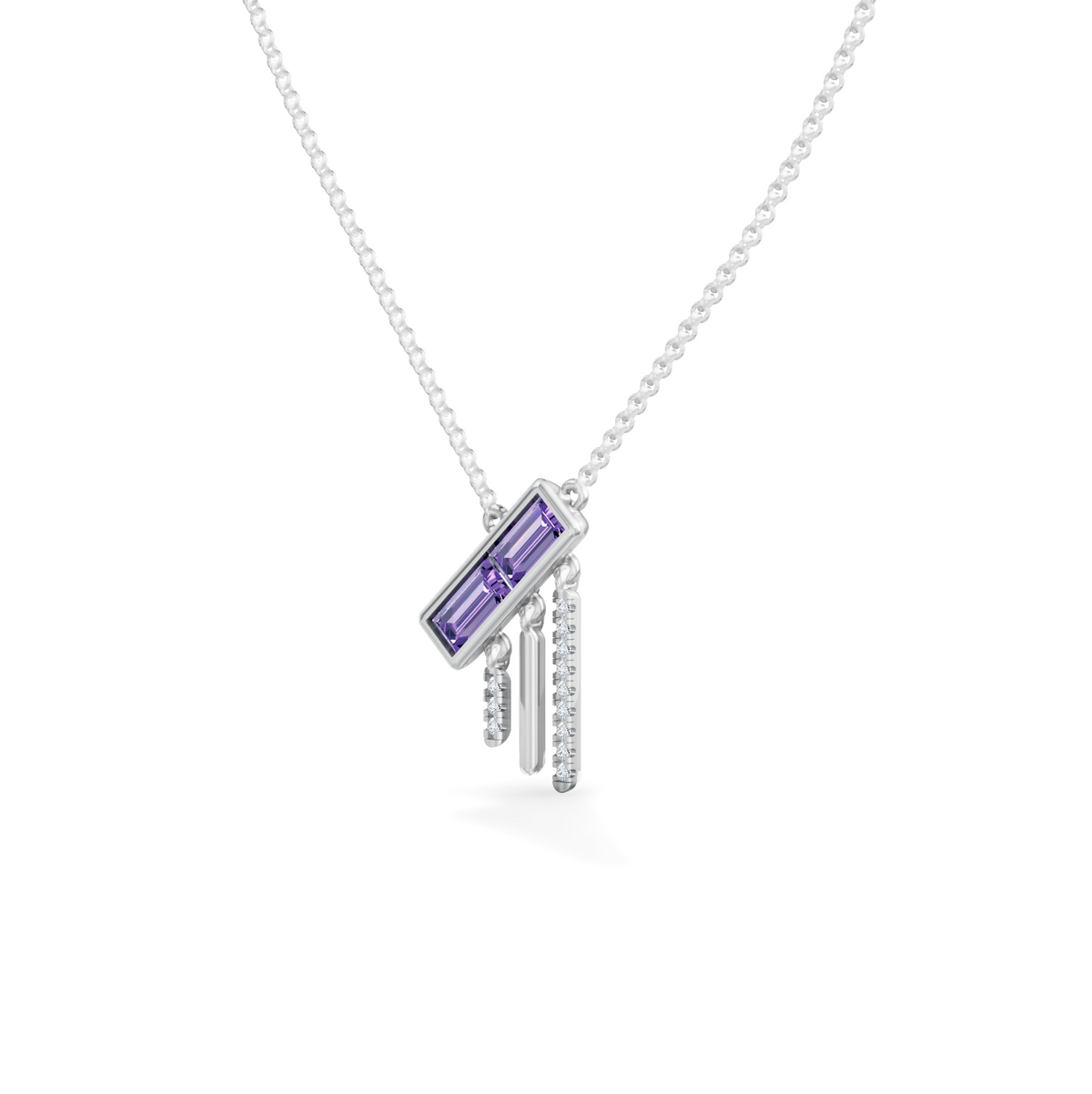 Gem Pop Twilight Linear Cascade Pendant