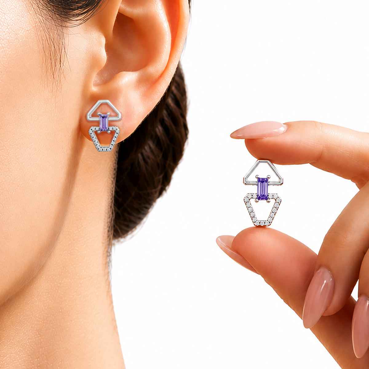 Celeste Twisted Interink Studs