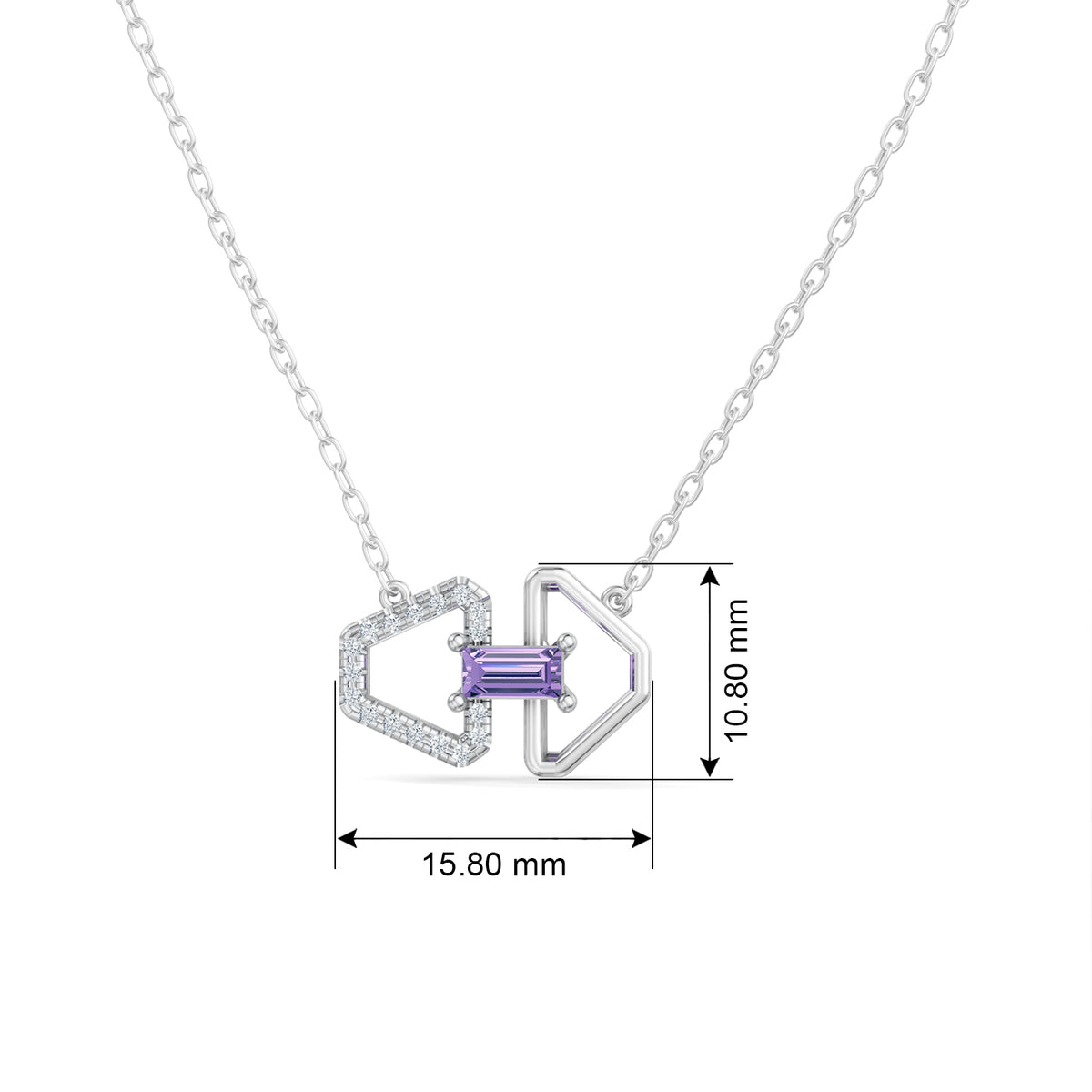 Celeste Sleek Interlocked Link Studs
