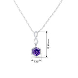 Gem Pop Infinity Hexagon Drop Pendant