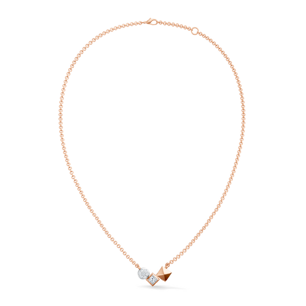 Gem Pop Golden Geometric Harmony Pendant
