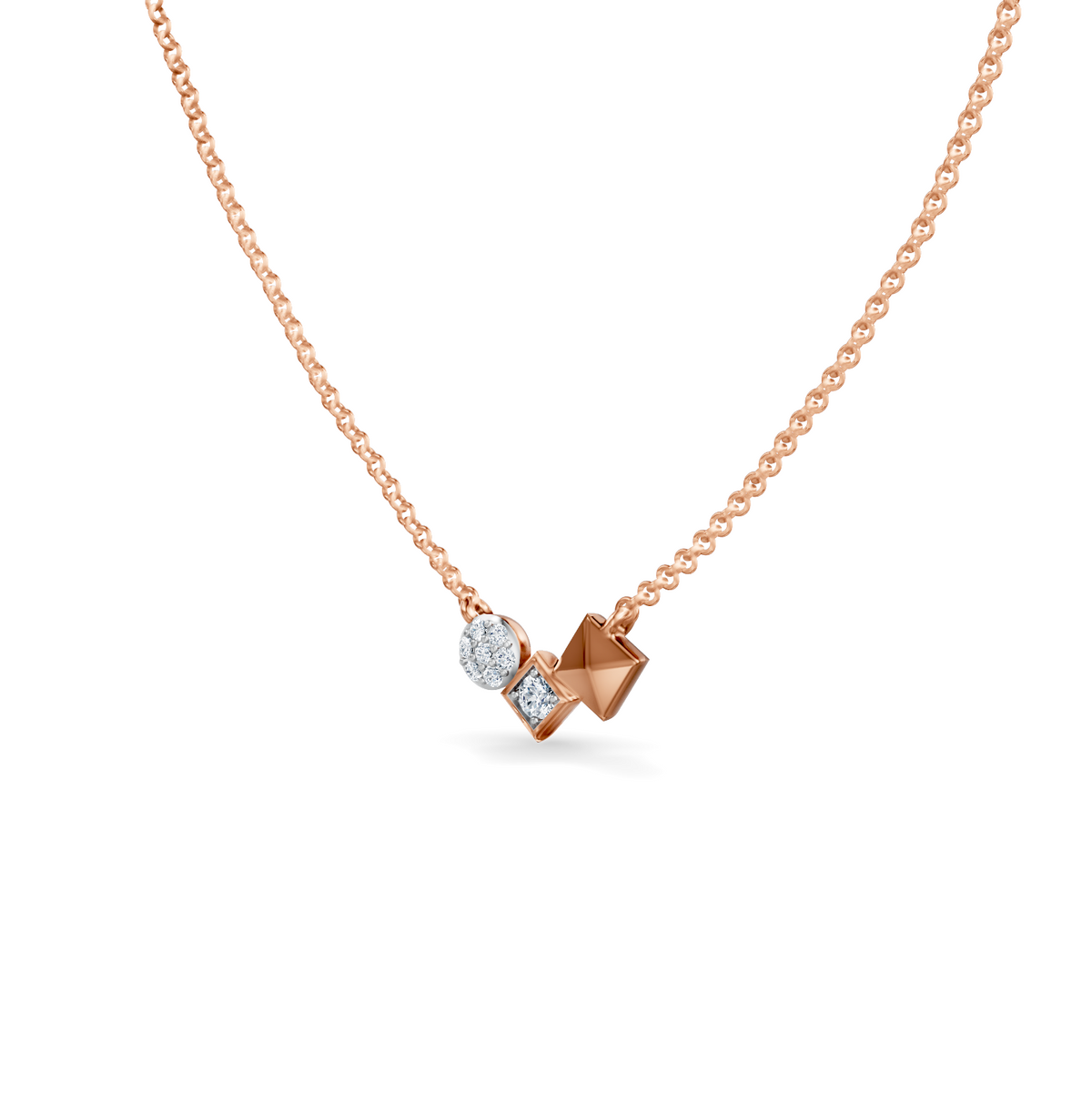 Gem Pop Golden Geometric Harmony Pendant