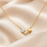 Gem Pop Golden Geometric Harmony Pendant