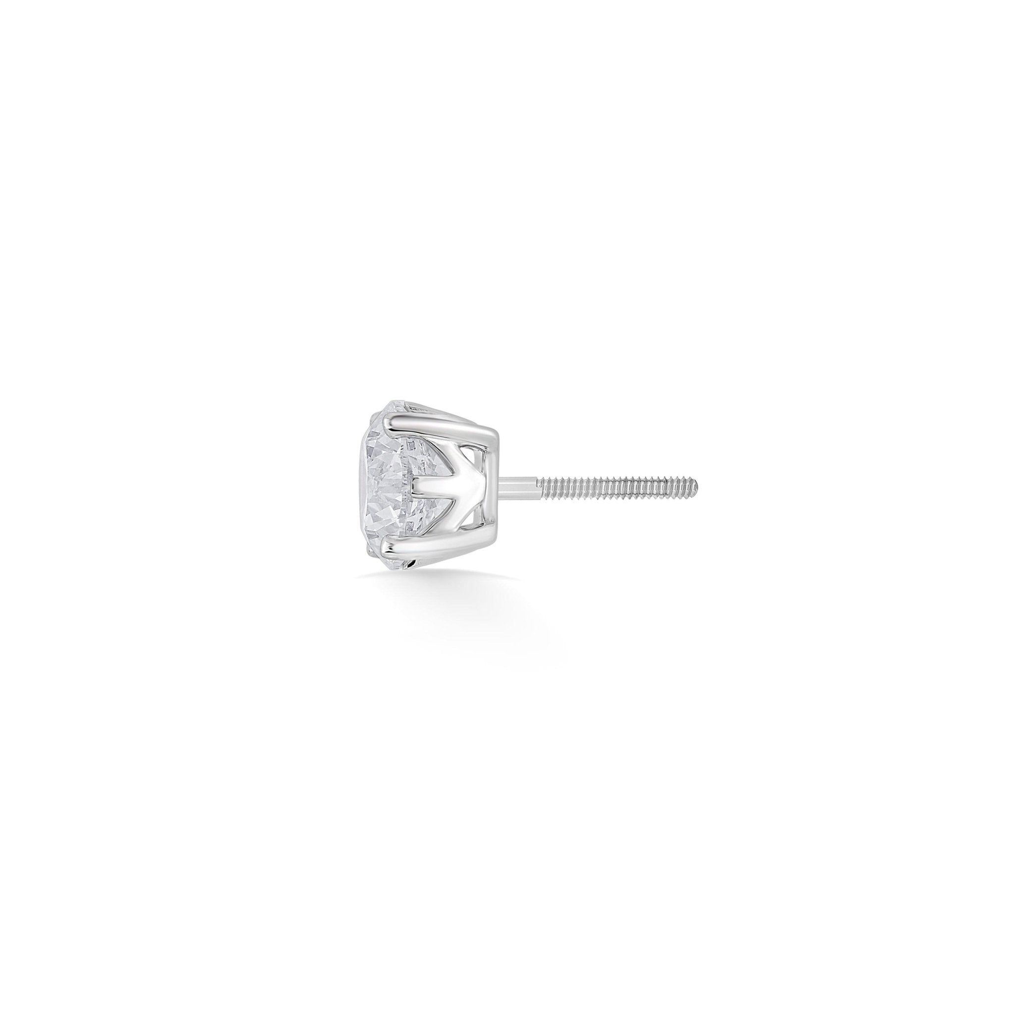 Zen Pirlanta 1.50 cts Round Solitaire Earrings