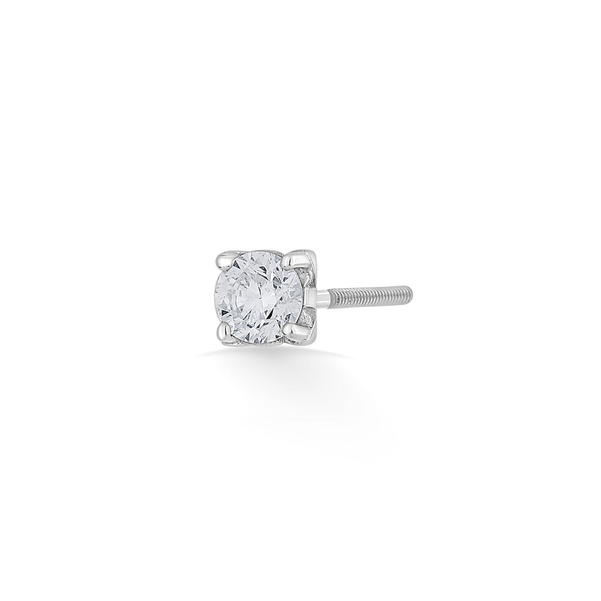 Zen Pirlanta 0.30 cts Round Solitaire Earrings