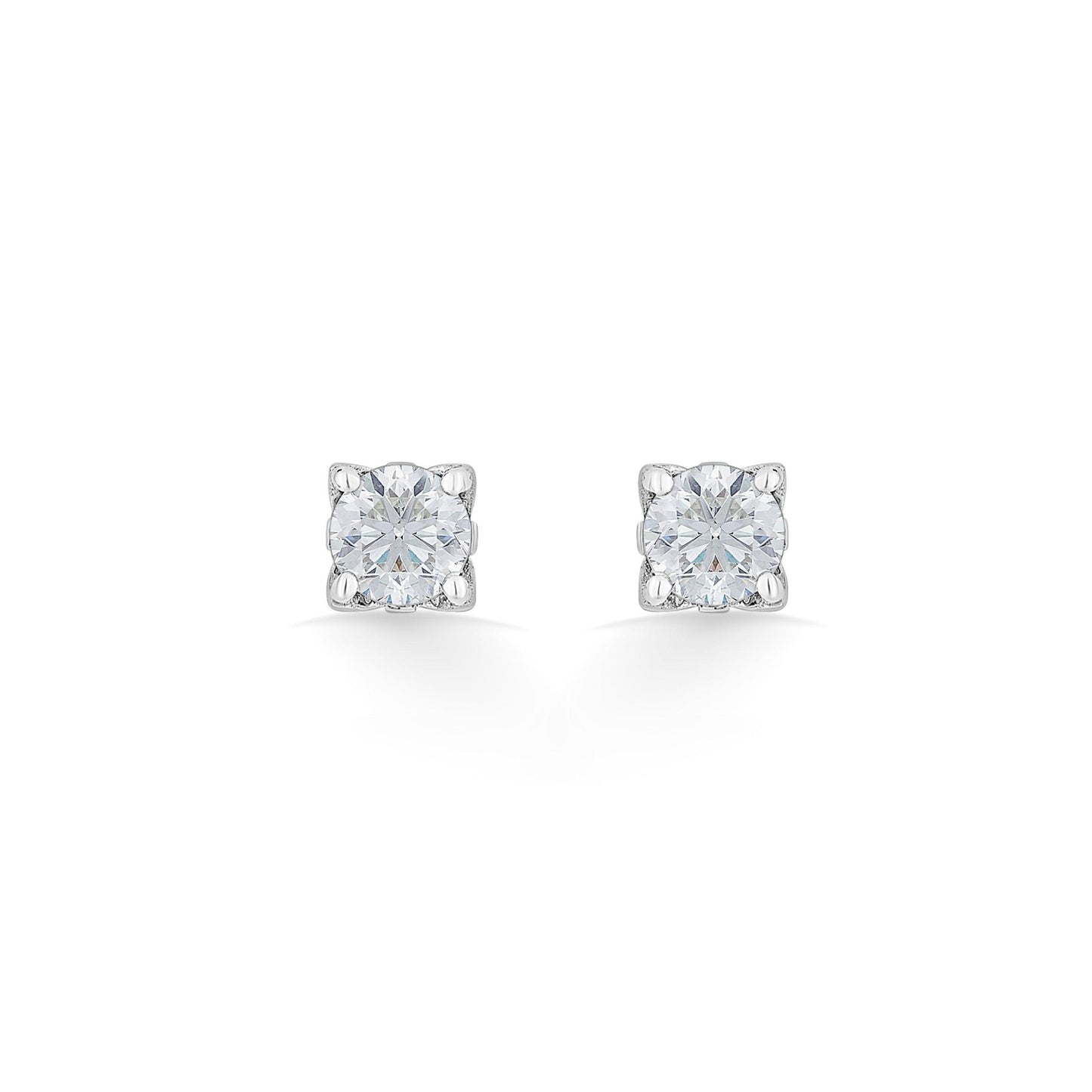 Solitaire Vibrant Frost Bite Earrings