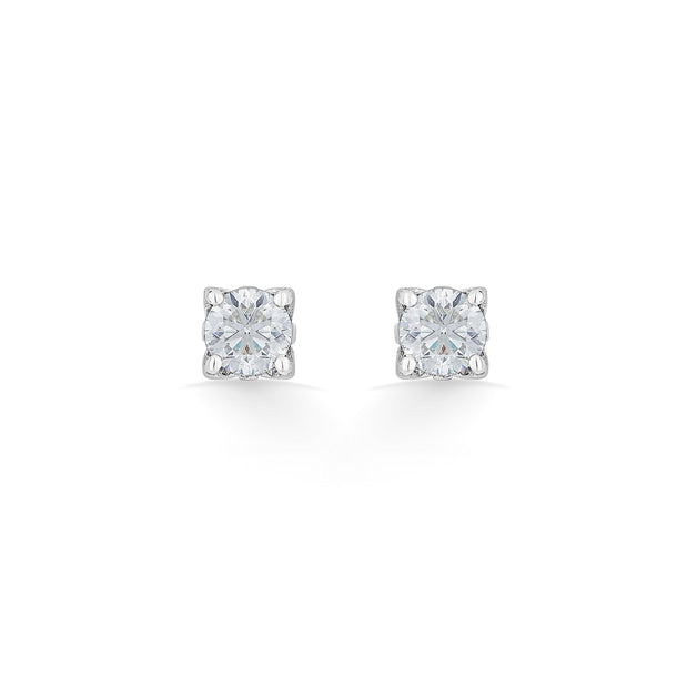 Solitaire Vibrant Frost Bite Earrings