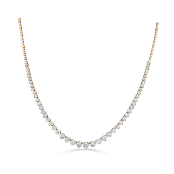Solitaire Starry Pathway Necklace