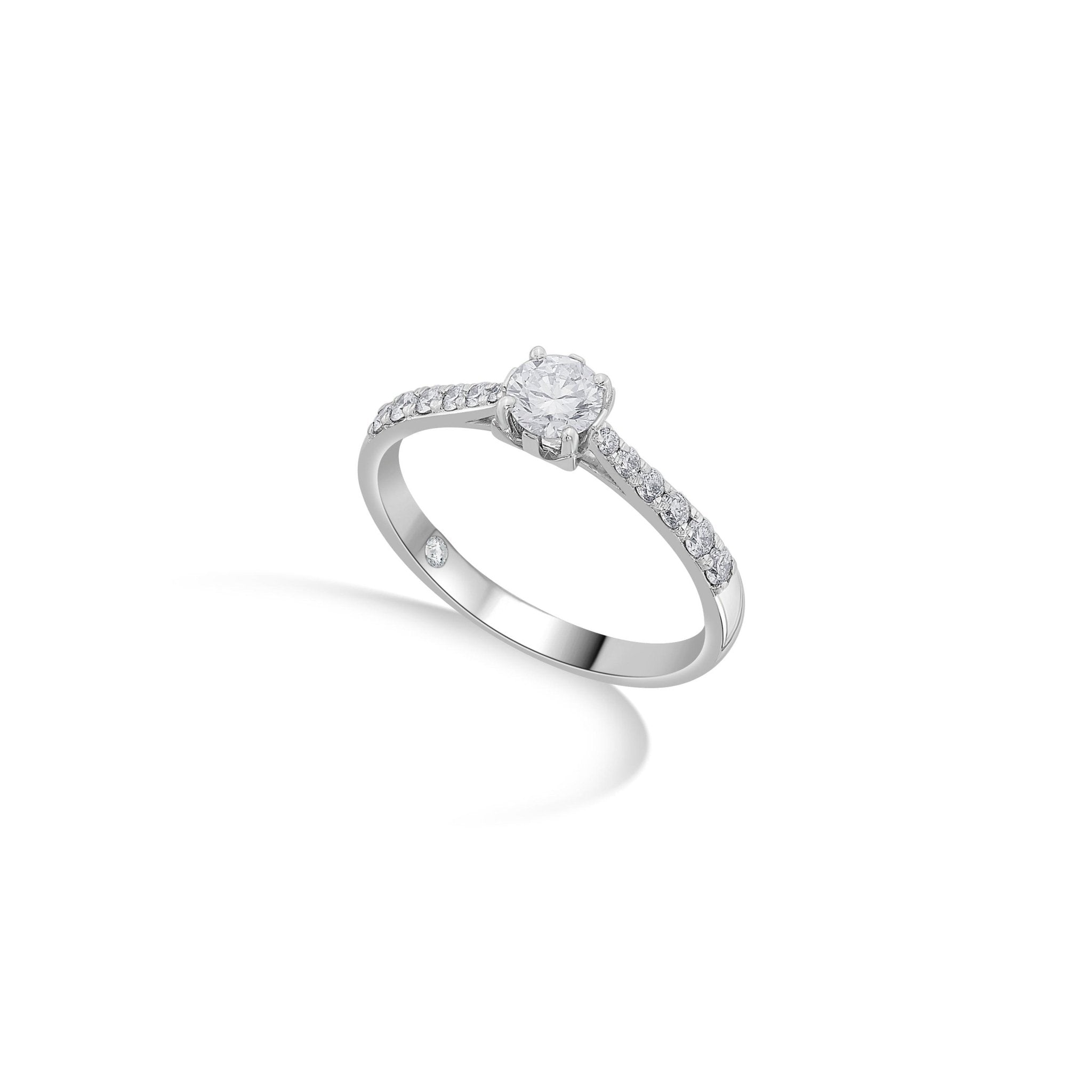 Zen Pirlanta 0.30 cts Round Solitaire Ring