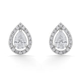 Solitaire Gleaming Dewdrop Studs - Zen Diamond India