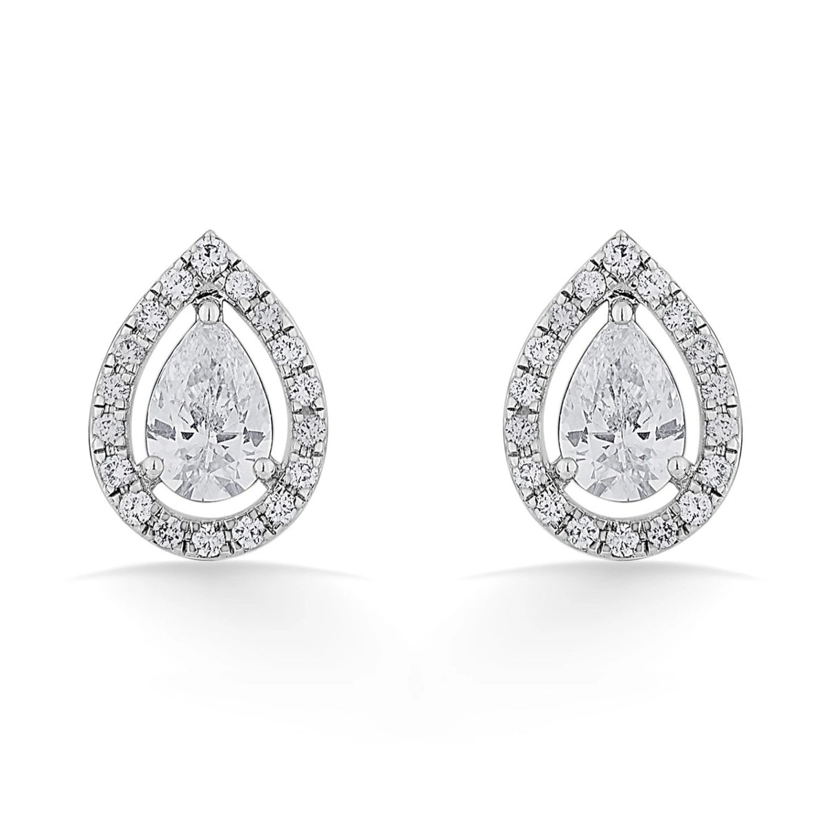 Solitaire Gleaming Dewdrop Studs - Zen Diamond India