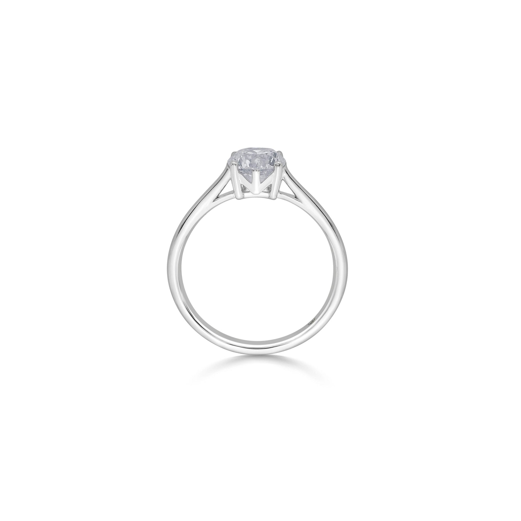 Zen Pirlanta 1.00 cts Round Solitaire Ring
