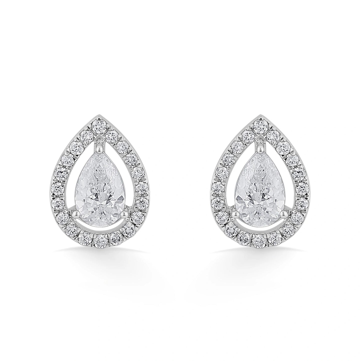 Solitaire Shimmering Dewlight Studs - Zen Diamond India