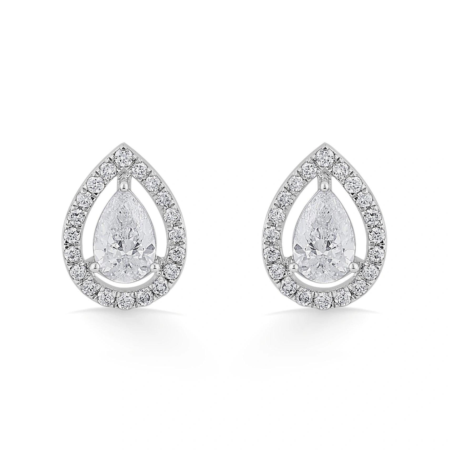 Solitaire Shimmering Dewlight Studs - Zen Diamond India
