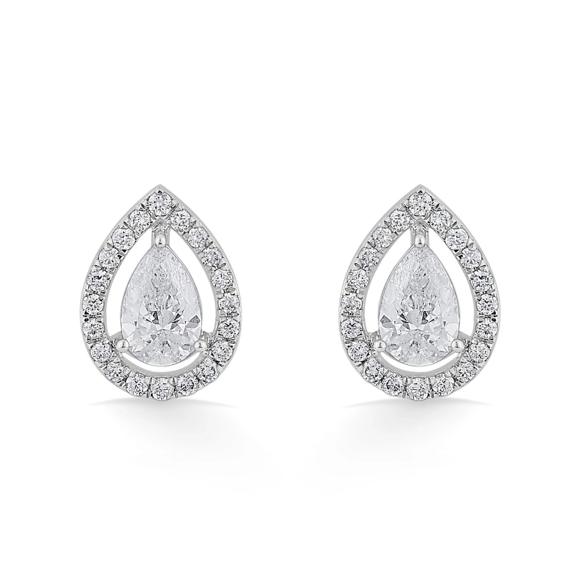 Solitaire Shimmering Dewlight Studs - Zen Diamond India