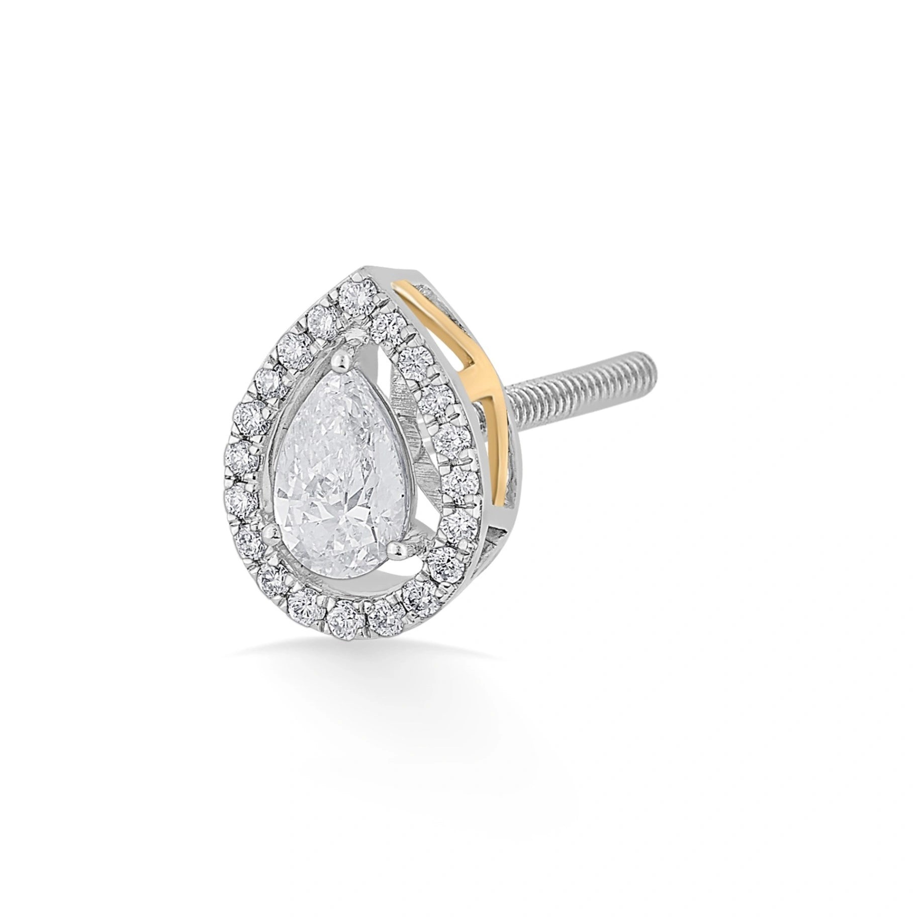 Solitaire Shimmering Dewlight Studs - Zen Diamond India