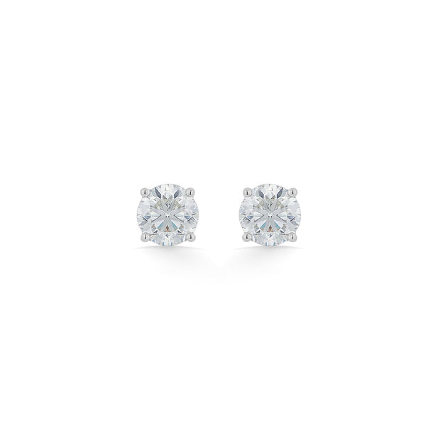 Solitaire Classic Fire Earrings