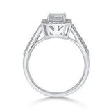 Zen Pirlanta Emerald Deco Centerpiece Ring - Zen Diamond India