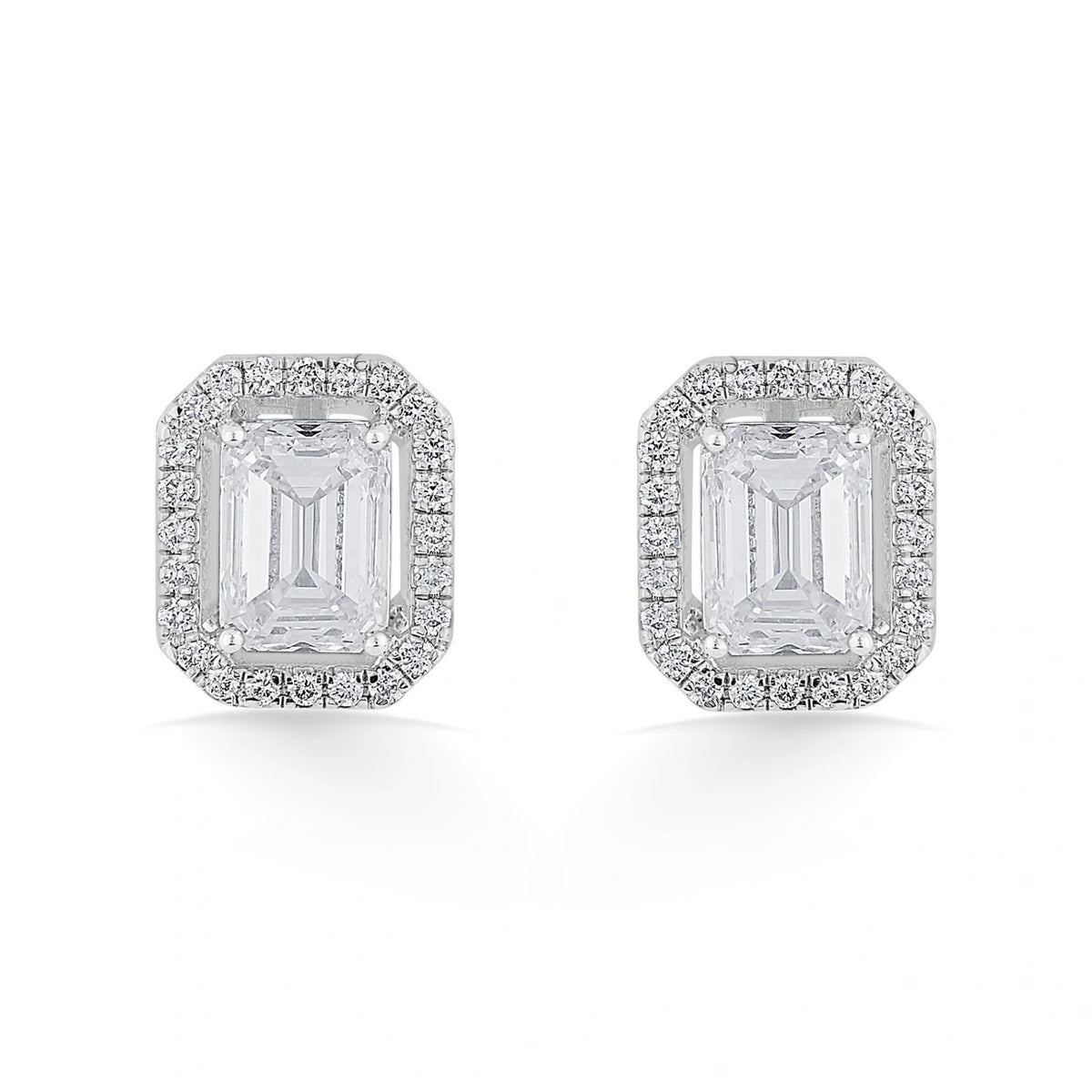 Solitaire Radiant Grace Studs - Zen Diamond India