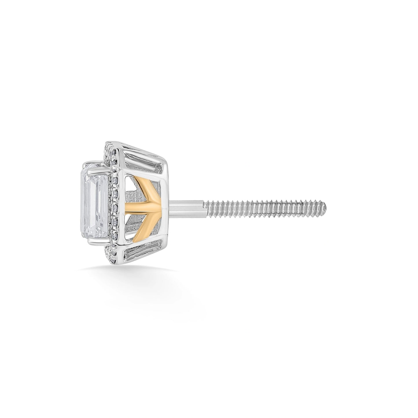 Solitaire Radiant Grace Studs - Zen Diamond India