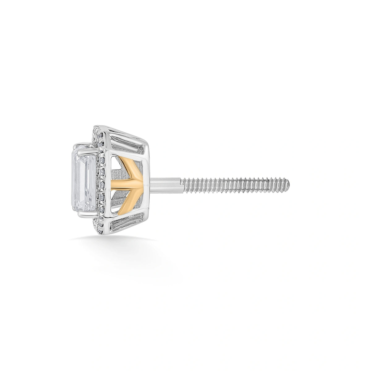 Solitaire Radiant Grace Studs - Zen Diamond India