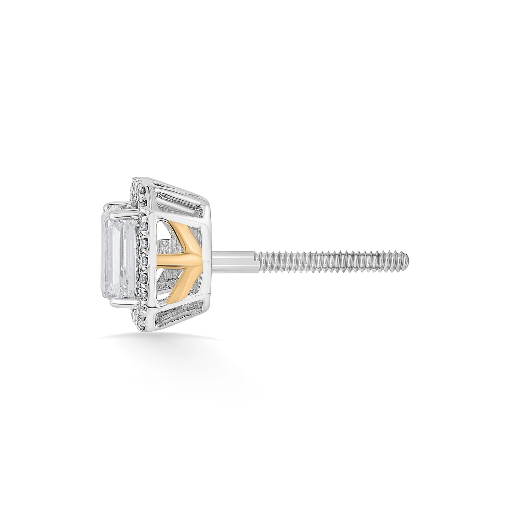 Solitaire Radiant Grace Studs - Zen Diamond India