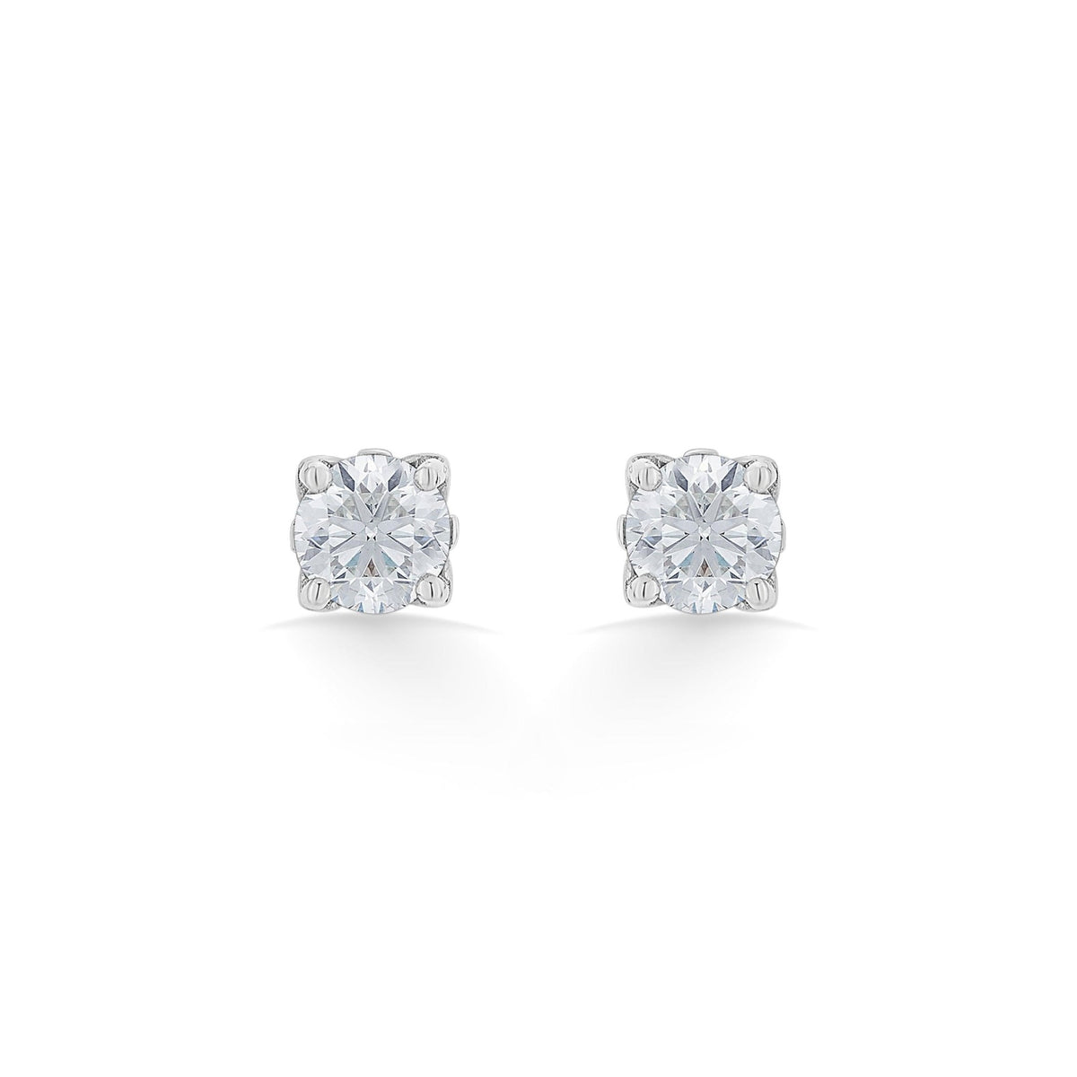 Solitaire Warm Brilliance Duo Earrings