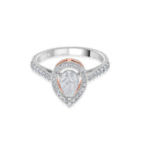 Solitaire Luminous Teardrop Ring - Zen Diamond India