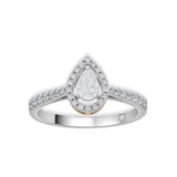 Zen Pirlanta Pear Solitaire Ring - Zen Diamond India